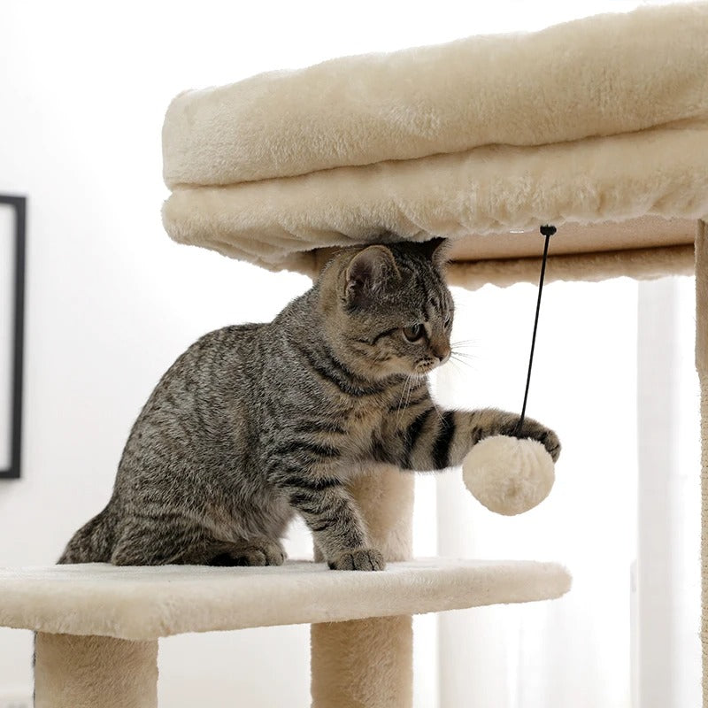 112CM Grand Multi-Level Cat Tree with Condo and Scratching Posts