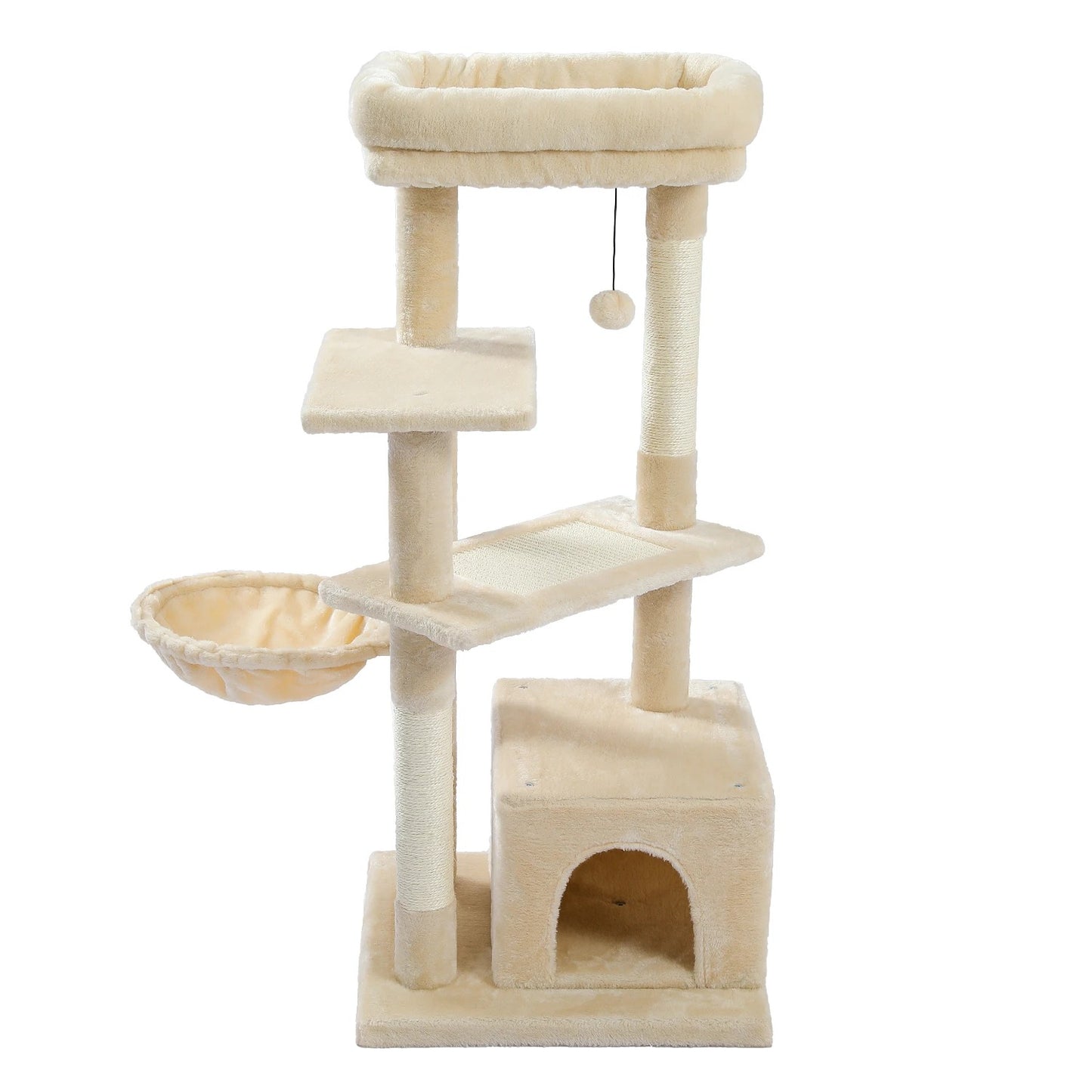 112CM Grand Multi-Level Cat Tree with Condo and Scratching Posts