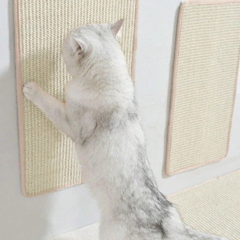 Natural Sisal Cat Scratching Mat - Durable Pet Scratcher Board & Post Pad