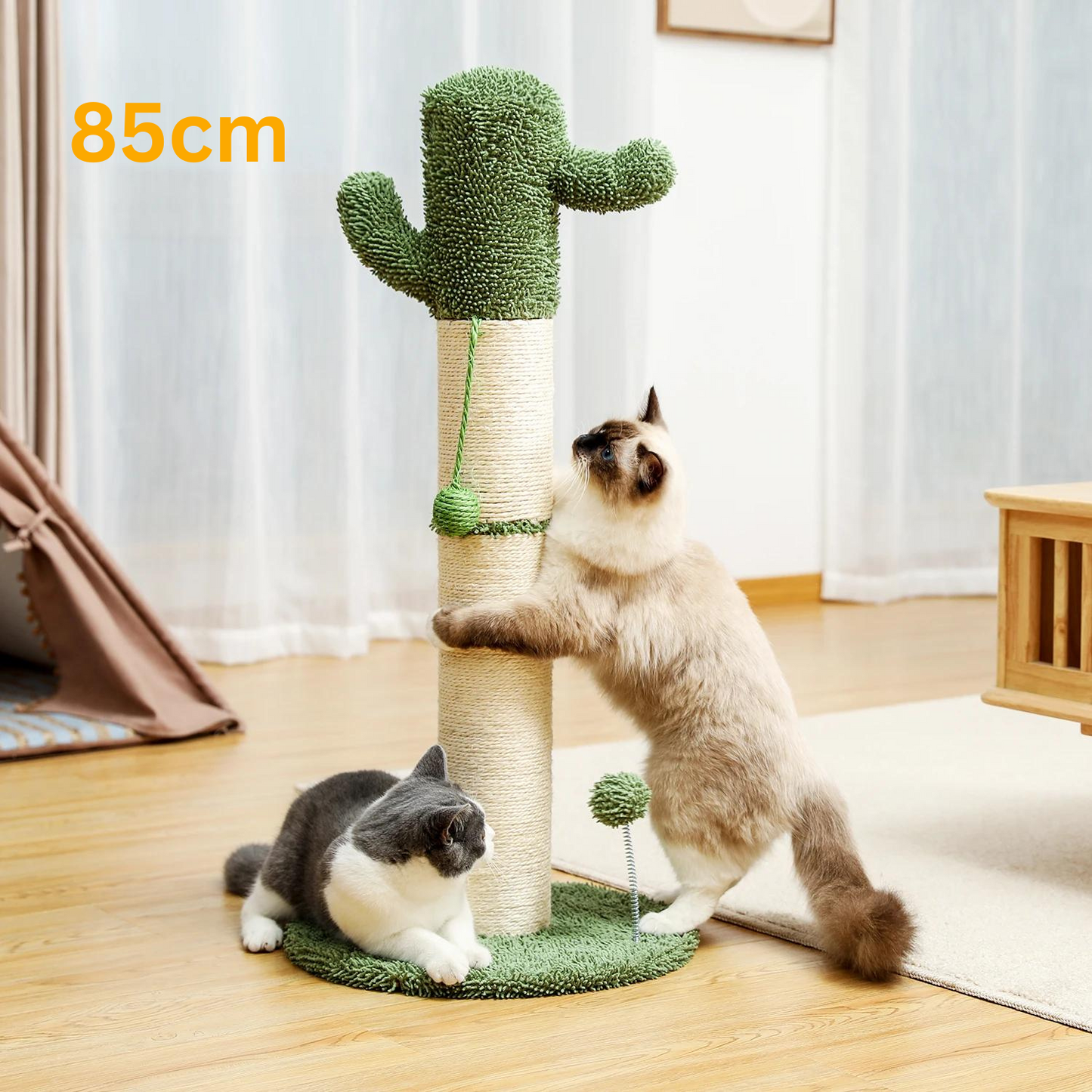 Adorable Cactus Cat Tree Collection - Available in 68cm, 70cm, 85cm, 93.5cm with Play Features