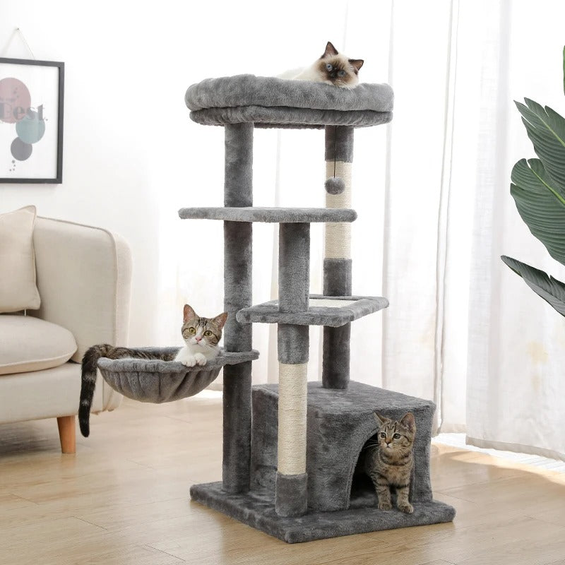 112CM Grand Multi-Level Cat Tree with Condo and Scratching Posts