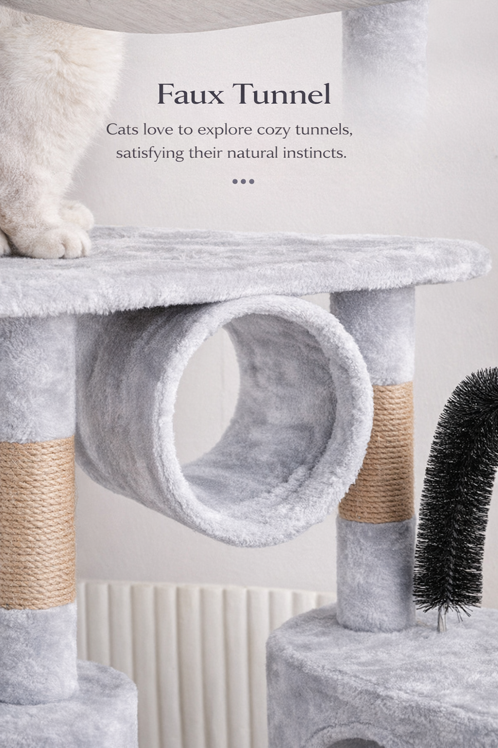 160cm Tall Multi-Level Cat Tree Tower with Cat Condo, Hammock & Scratching Posts