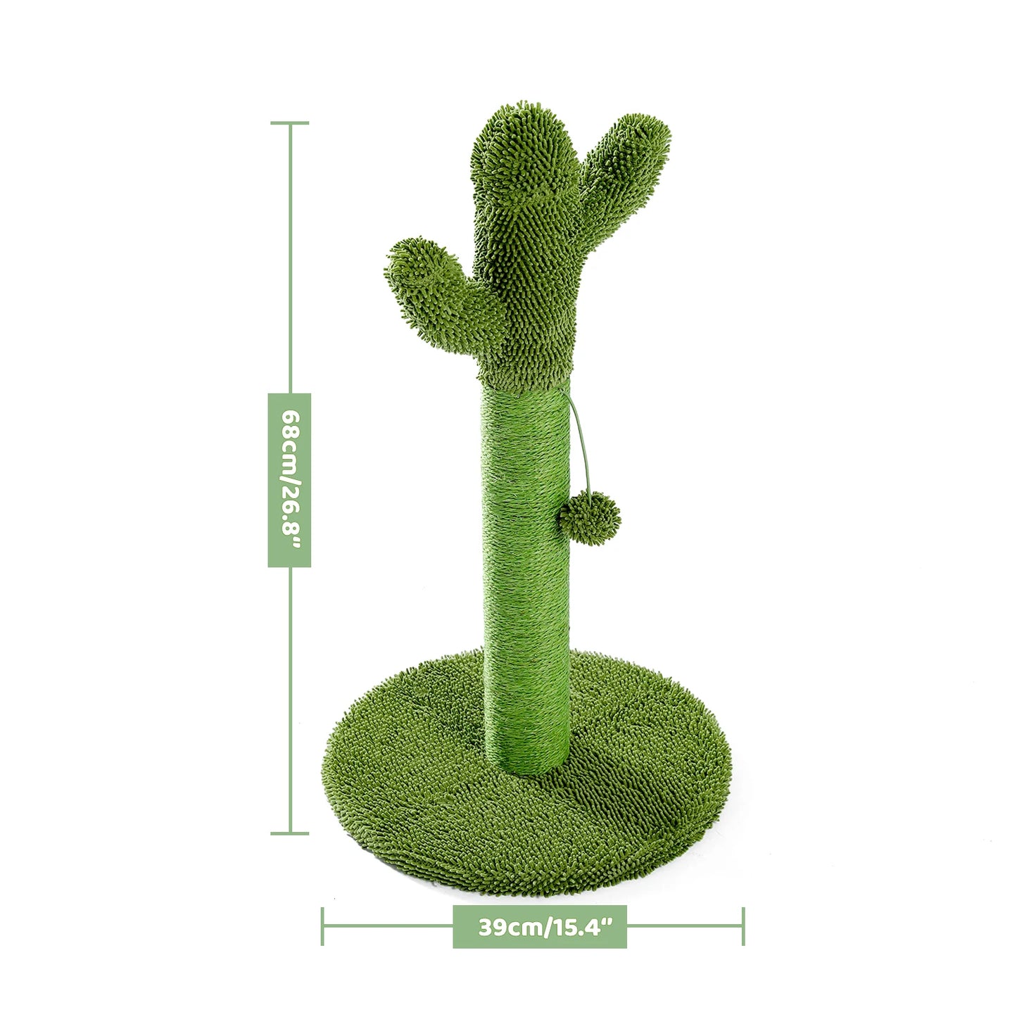 Adorable Cactus Cat Tree Collection - Available in 68cm, 70cm, 85cm, 93.5cm with Play Features