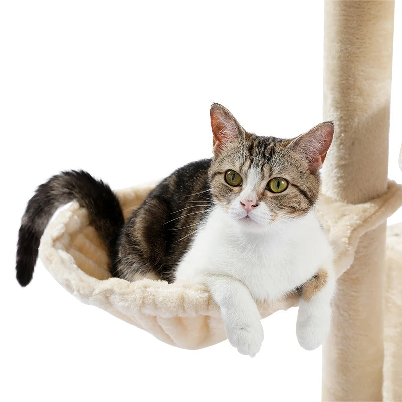 112CM Grand Multi-Level Cat Tree with Condo and Scratching Posts