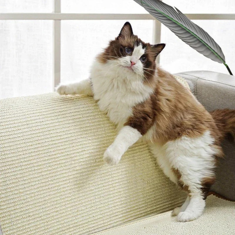 Natural Sisal Cat Scratching Mat - Durable Pet Scratcher Board & Post Pad