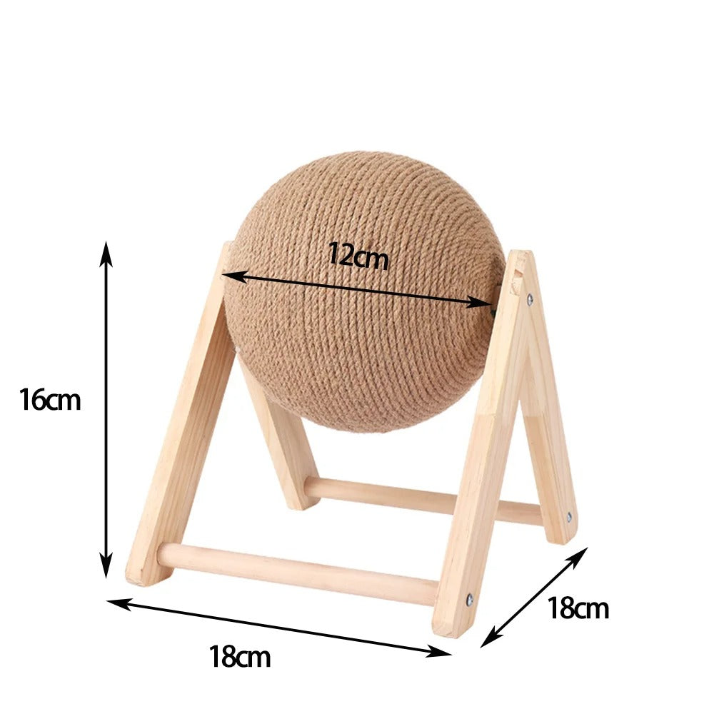 Durable Sisal Rope Cat Scratching Ball Toy - Claw-Friendly Scratcher
