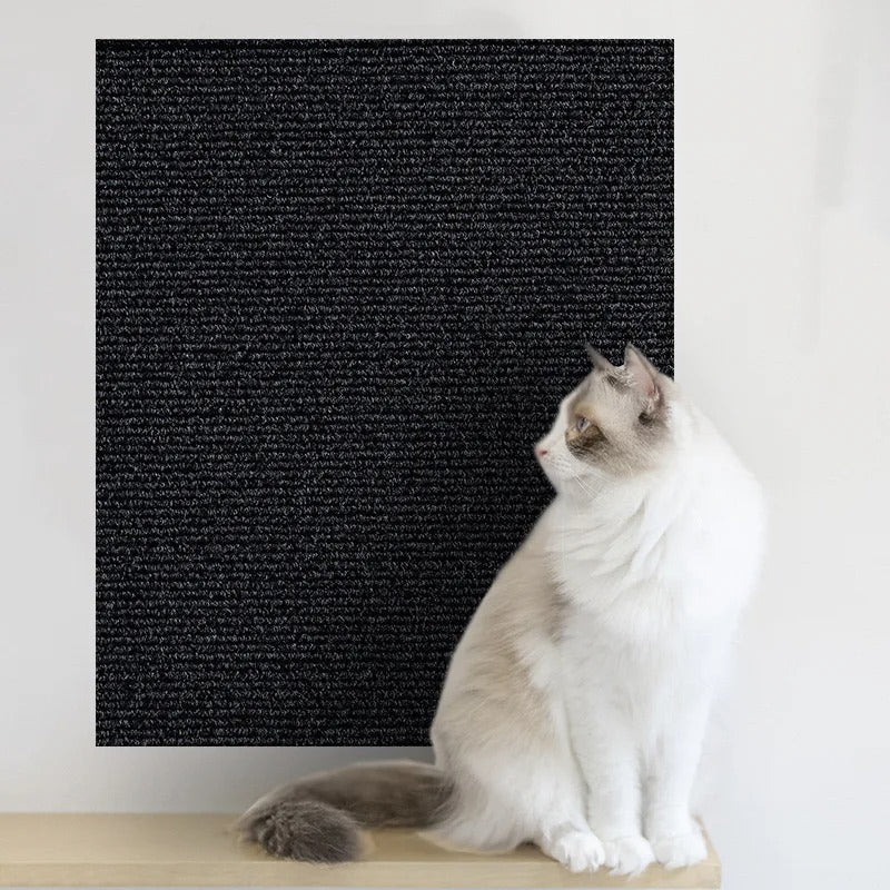 Self-Adhesive Cat Scratching Mat β Trimmable Carpet Protector for Sofa, Walls & Furniture