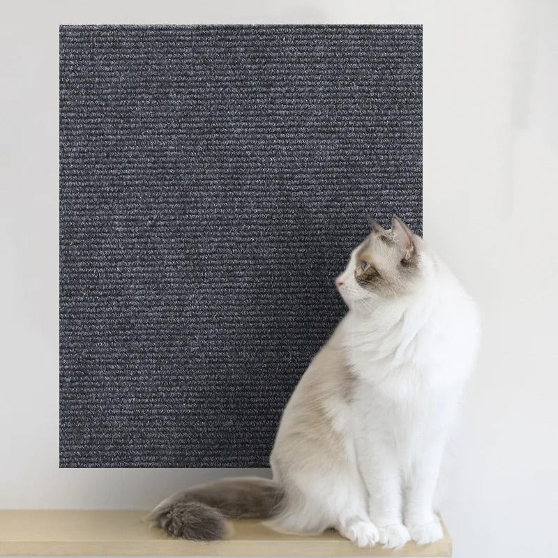 Self-Adhesive Cat Scratching Mat β Trimmable Carpet Protector for Sofa, Walls & Furniture