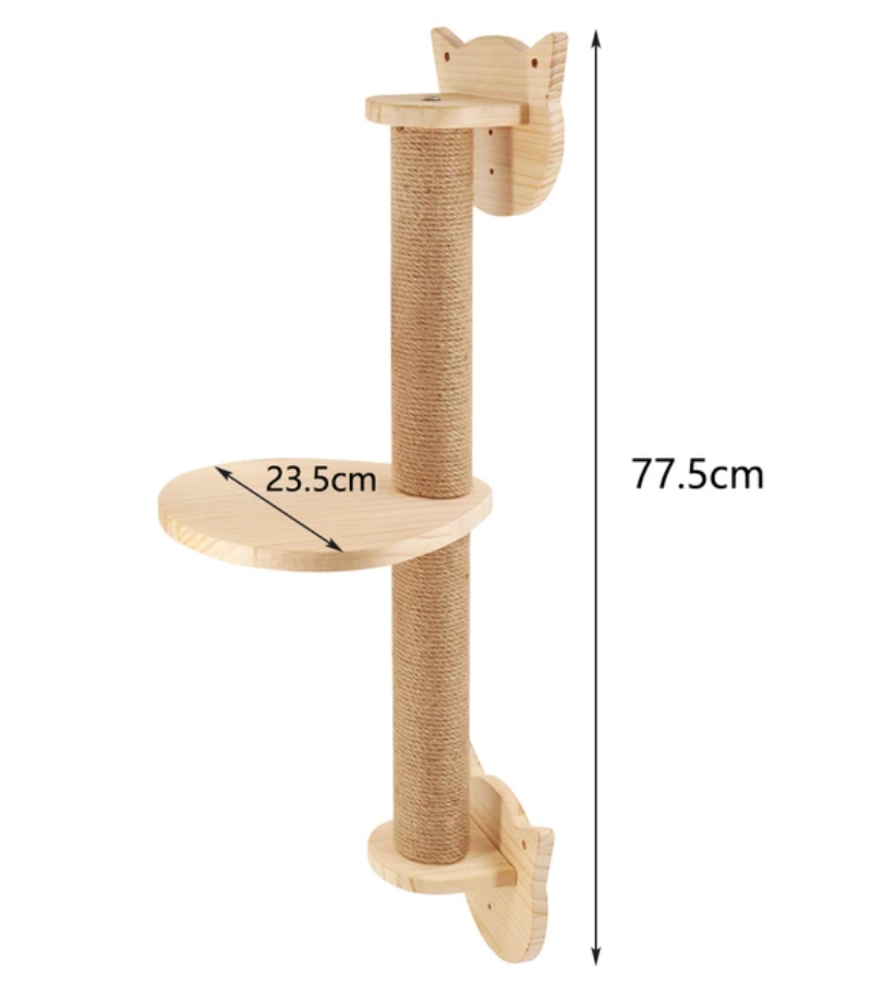 Wall-Mounted Cat Climbing Ladder Jump Ladder Combination