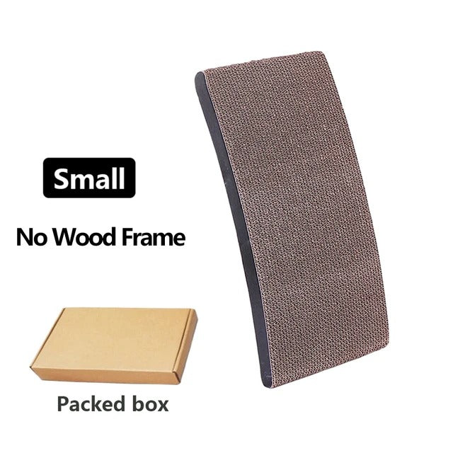 3-in-1 Wooden Cat Scratch Board and Lounge Bed - Versatile Cat Scratcher