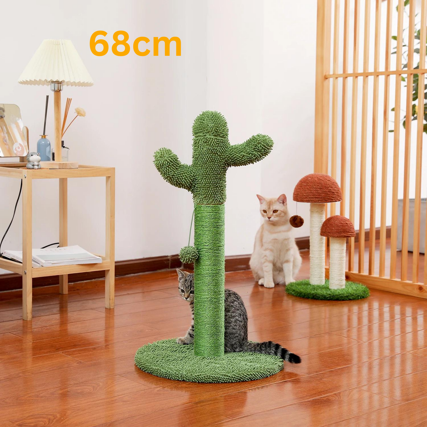 Adorable Cactus Cat Tree Collection - Available in 68cm, 70cm, 85cm, 93.5cm with Play Features