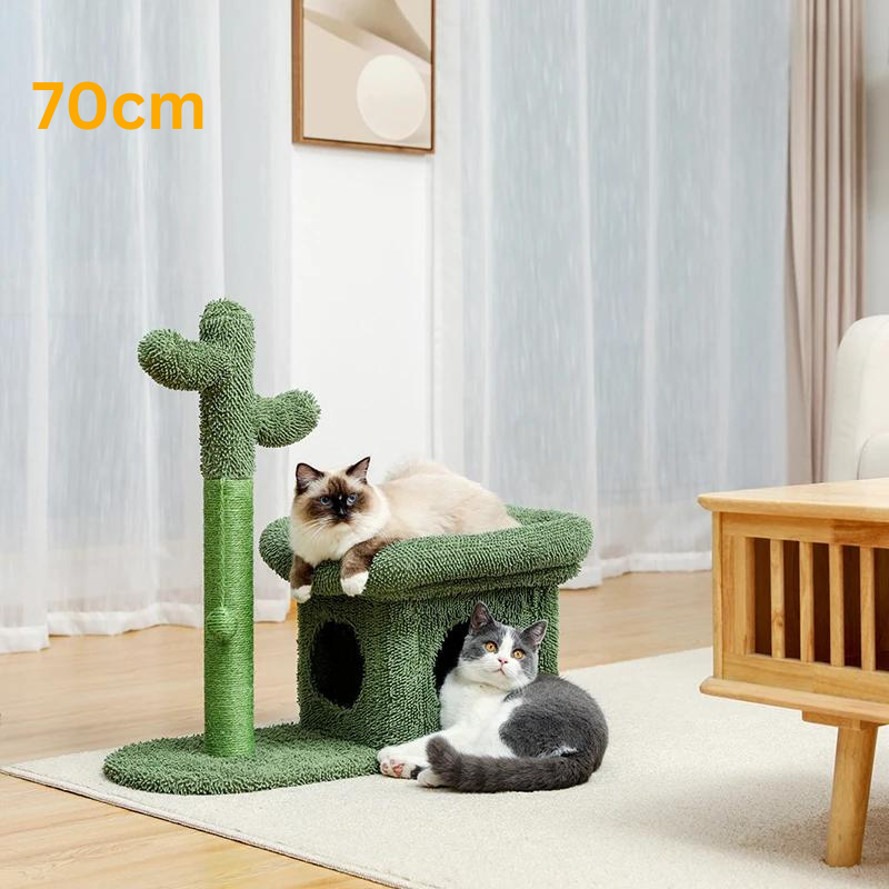 Adorable Cactus Cat Tree Collection - Available in 68cm, 70cm, 85cm, 93.5cm with Play Features