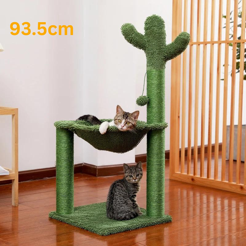 Adorable Cactus Cat Tree Collection - Available in 68cm, 70cm, 85cm, 93.5cm with Play Features