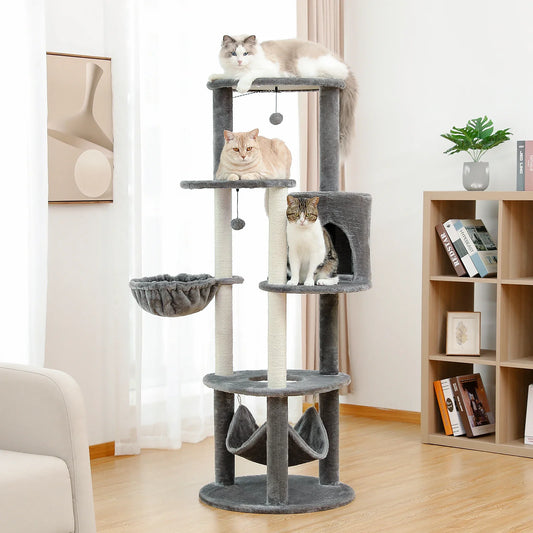 Large 172cm Grand Multi-Level Cat Tree with Condo and Scratching Posts