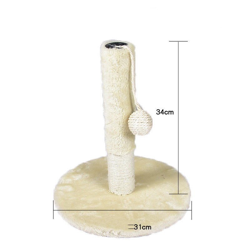 Multi-Style Solid Wood Cat Climbing Tree Frame with Integrated Scratching Post