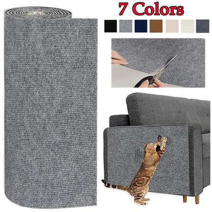 Self-Adhesive Cat Scratching Post – Trimmable Carpet Protector for Sofa, Walls & Furniture-1