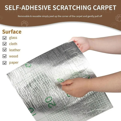 Self-Adhesive Cat Scratching Post – Trimmable Carpet Protector for Sofa, Walls & Furniture-1